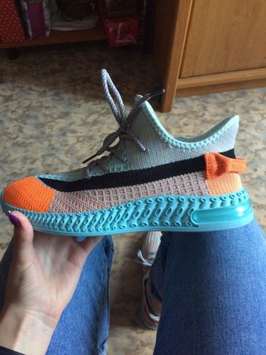 Customer photo review of Shockproof Lace Up Breathable Sneakers