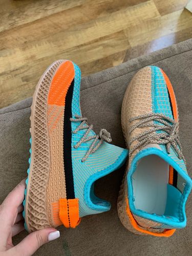 Customer photo review of Shockproof Lace Up Breathable Sneakers