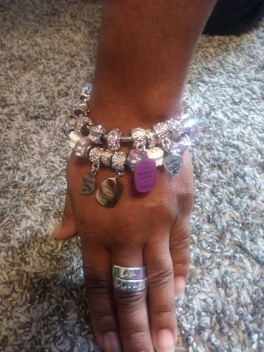 Customer photo review of Sisters Infinite Love Bracelets