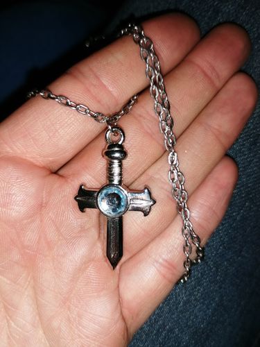 Customer photo review of Collier croix Fairy Tail Gray
