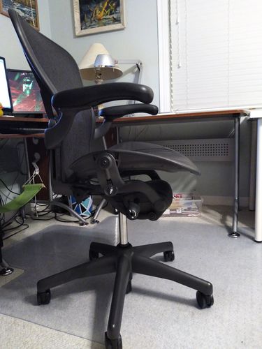 Customer photo review of Classic Aeron Chair | Black | Size B (Renewed)