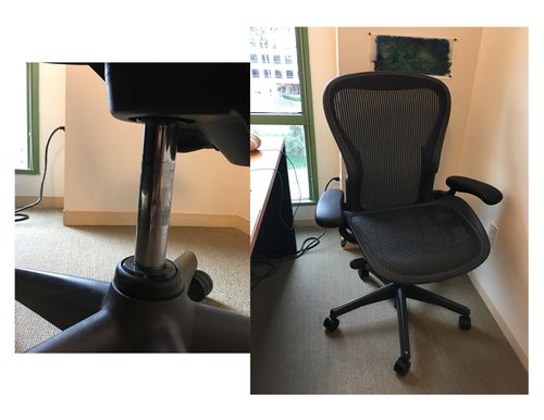 Customer photo review of Classic Aeron Chair | Black | Size B (Renewed)