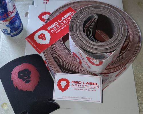 Customer photo review of 2 x 72 Inch EdgeCore Premium Ceramic Grinding Belts