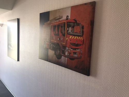 Customer photo review of Tableau Camion Pompier