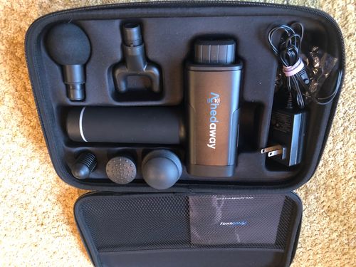 Customer photo review of Achedaway Percussion and Vibration Massager (Black)