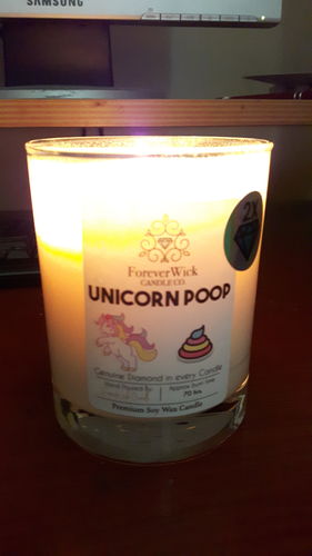 Customer photo review of Love Spell Diamond Candle