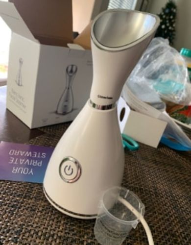 Customer photo review of InstaCleanse™ The Official Ionic Facial Steamer (50% OFF)