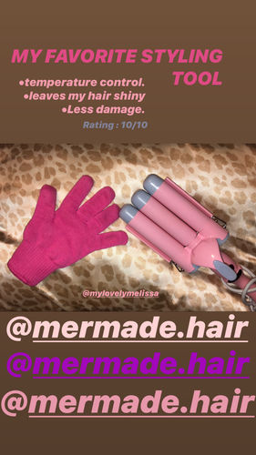 Customer photo review of Mermade Hair Waver - Pink - 32mm