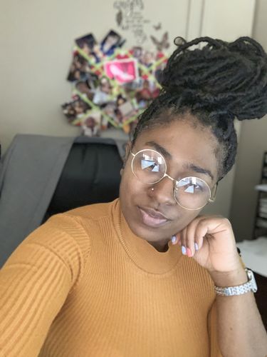 Customer photo review of The Original Snappee™ Hair Ties | Ponytail Holders for Curly Hair