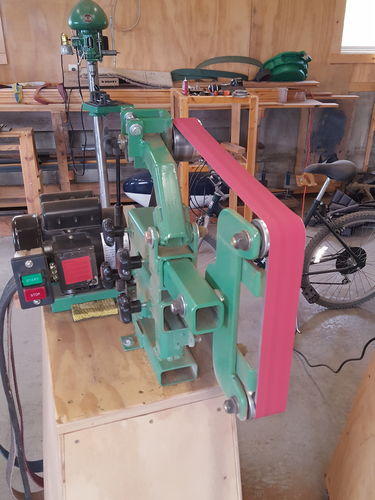 Customer photo review of 2 X 72 Inch Flexible Ceramic Sanding Belts, 6 Pack