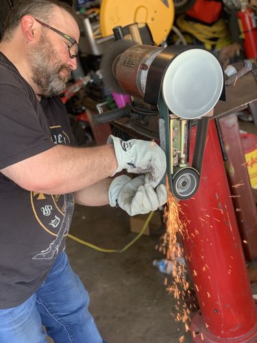 Customer photo review of 2" X 36" Knife Makers Sanding Belt Assortment