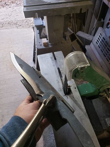 Customer photo review of 1 X 30 Inch Knife Makers Sanding Belts Assortment