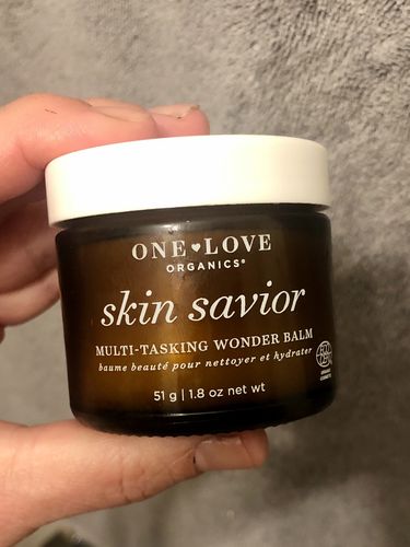 Customer photo review of One Love Organics: Skin Savior Multi-Tasking Wonder Balm
