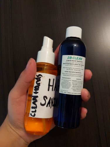Customer photo review of So Clean Hand Sanitizer with Mister Spray