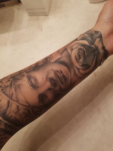 Customer photo review of b.tan fake it till you make it & Mitt