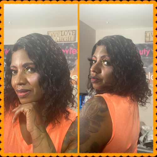 Customer photo review of Brooklyn Hair Full Lace Wig / Brazilian Loose Deep Wave Style