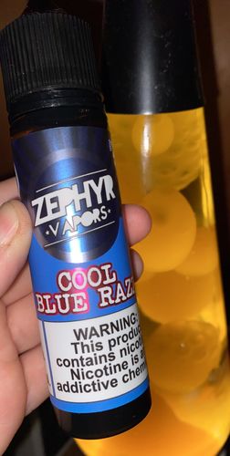 Customer photo review of Cool Blue Razz