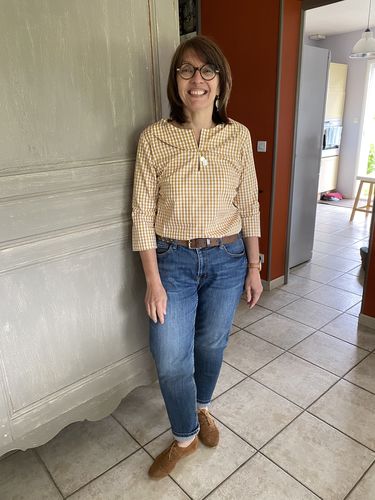 Avis photo d'un client sur Blouse Mazarine