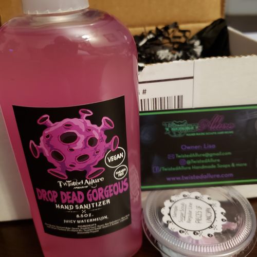 Customer photo review of Drop Dead Gorgeous Hand Sanitizer