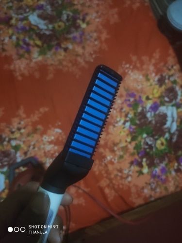 Customer photo review of Beard Straightener (Heated Combing Brush)