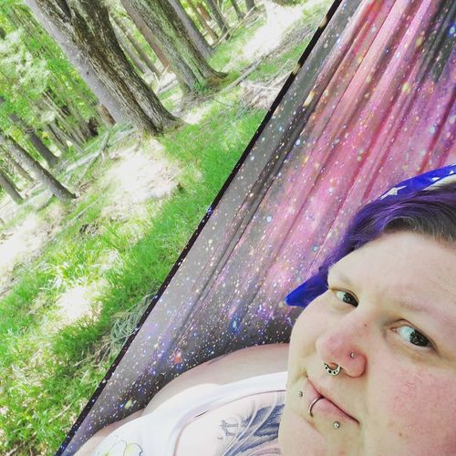 Customer photo review of Double Hammock - Cosmic