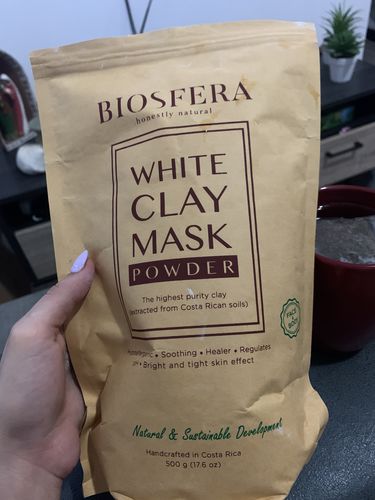 Customer photo review of White Clay Mask Powder