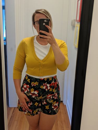 Customer photo review of Honey Perfect Cropped Cardi