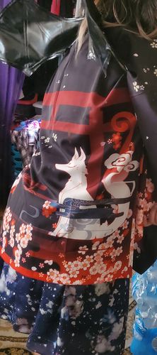 Customer photo review of Japanese Sakura Haori Kimono Cardigan