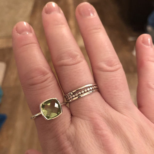 Customer photo review of Sterling Silver Ring, Gemstone Silver Ring