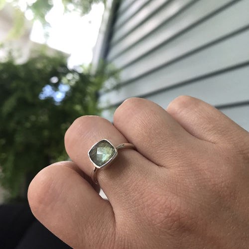 Customer photo review of Labradorite ring, Sterling Silver ring