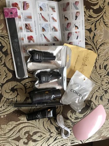 Customer photo review of Poly Gel Varnish Nail Kit