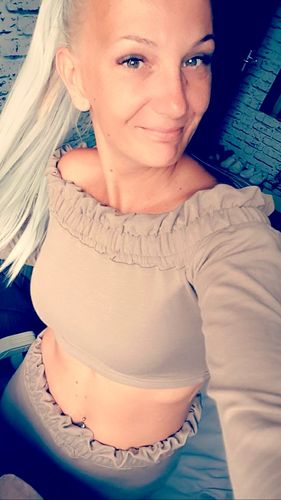 Customer photo review of Basic Open Shoulders Sweatshirt + Joggers - Cappuccino A79