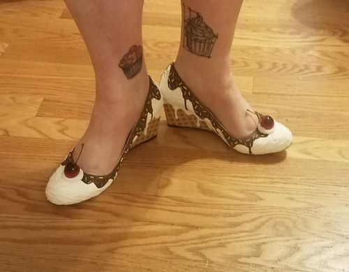 Customer photo review of Bake-A-Shoe Ice Cream Wedge 2.5”