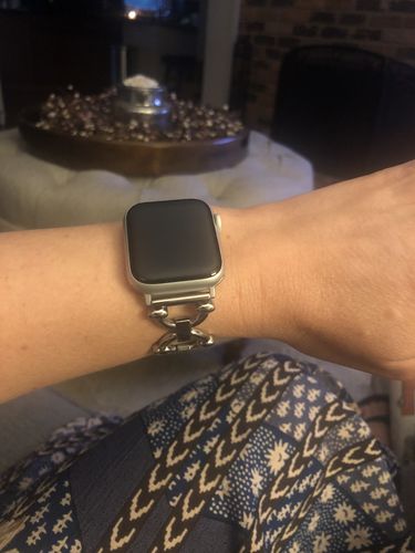 Customer photo review of Classic Link Bracelet for the Apple Watch in Rose Gold, Gold, or Silver