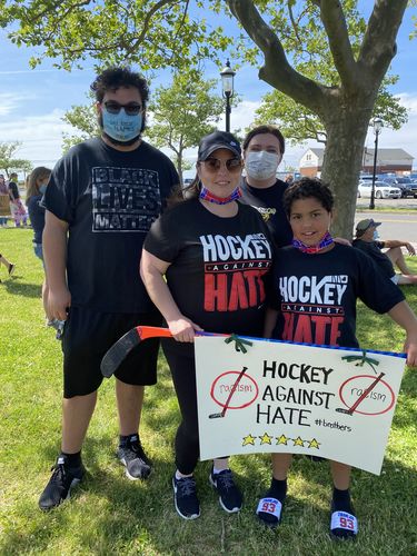 Customer photo review of Hockey Against Hate Shirt