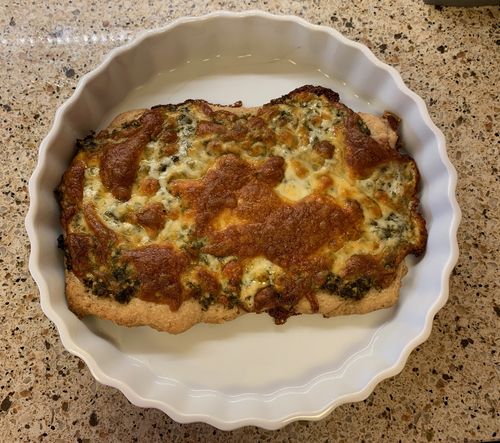 Customer photo review of Pizza Crust Dry Baking Mix - Makes 2 Crusts!