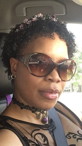 Customer photo review of Amethyst Garden Tiara