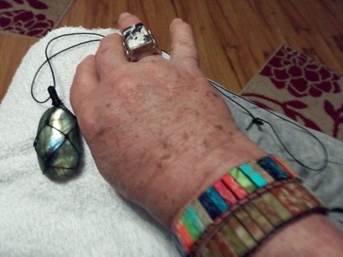 Customer photo review of Travel Protection Jasper Bracelet