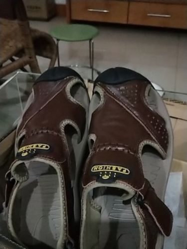 Customer photo review of FansGemacht Sommer Sandalen Männer Echtes Leder Casual Schuhe