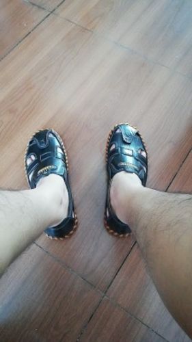 Customer photo review of FansGemacht neue Qualität Aus Echtem Leder Männer Sandalen Im Freien Sommer Flip Flop Casual Schuhe