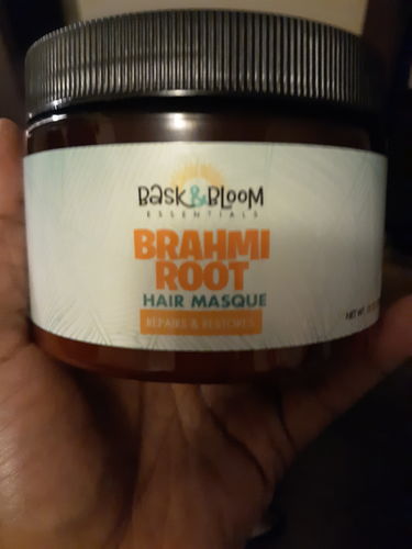 Customer photo review of Brahmi Root Hair Masque