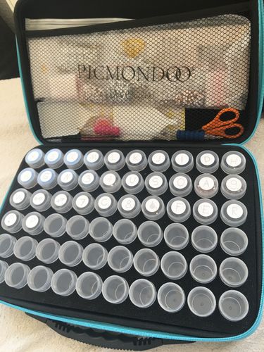 Customer photo review of XXL Aufbewahrungs-Koffer | 60 Döschen