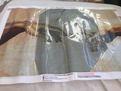 Customer photo review of Diamond Painting Strass Special - XL Die Erschaffung Adams