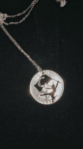 Customer photo review of Colorguard Jewelry, Girls custom name necklace