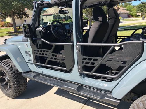 Customer photo review of 4-Door Set Front & Rear Tubular Doors for Jeep Wrangler JK
