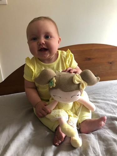 Customer photo review of Personalized Gloveleya Spring Girl Doll With Gift Bag - 5 Colors