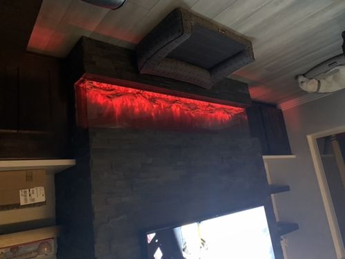 Customer photo review of Modern Flames Landscape Pro Multi 80-inch 3-Sided / 2-Sided Built In Electric Fireplace