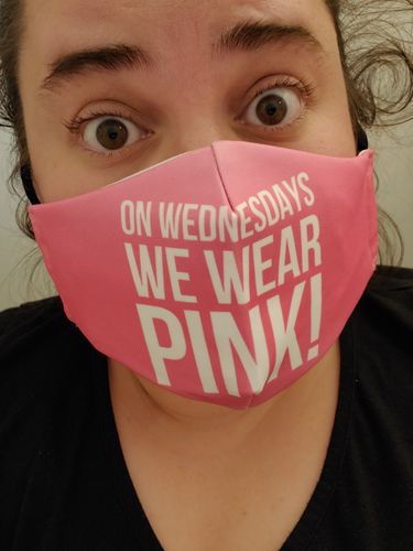 Customer photo review of PINK MASK - ADD ON ITEM ONLY - SEE BELOW