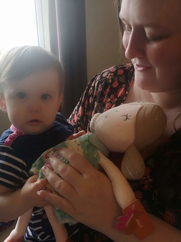 Customer photo review of Personalized Leyadoll (Green) with Gift Bag