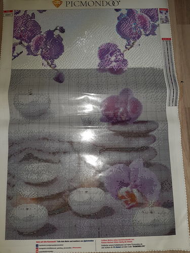 Customer photo review of Diamond Painting - Orchideen im Kerzenlicht